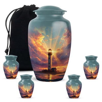 Lighthouse Ashes Adult Female Male Kids Women Mom Dad Memorial Combo 5