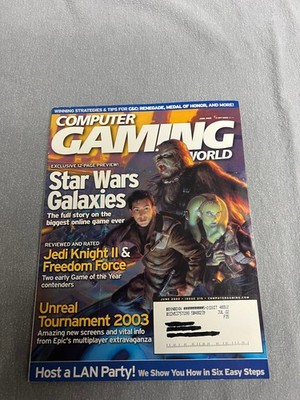 Computer Gaming World June 2002 Star Wars Galaxies CGW Magazine Issue 215