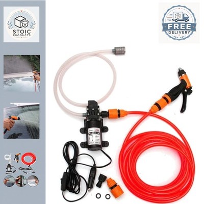 Tragbares 12V Autowaschset 130PSI Hochdruckpumpe für Gartenarbeit & Reinigung
