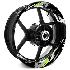 For Aprilia TUONO 1000 R 03-11 10 09 Wheel Inner Rim Stickers 17 inch S03B Green