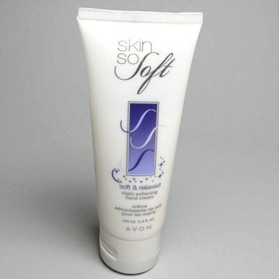 Avon Skin So Soft Soft & Relaxed Night Softening Hand Cream ~ 3.4oz 100ml ~ New