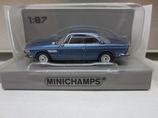 MINICHAMPS 020020 BMW 3.0 CSI in BLUE - model is PLASTIC - HO or 1:87 scale