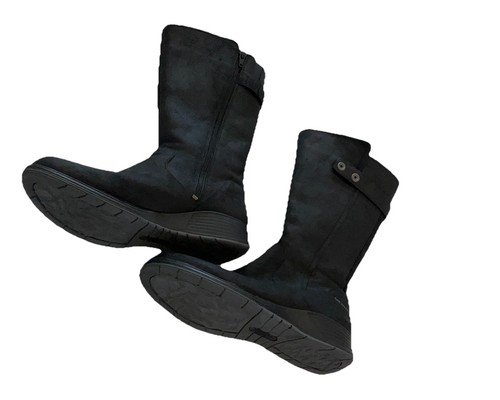 Merrell Women’s Travvy Tall Waterproof Black Leather Boots Size 9 - Picture 7 of 8