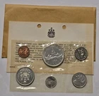 1965 Canada Prooflike 6 Coin Set 1.1 Oz ASW 80% Silver w/ OGP
