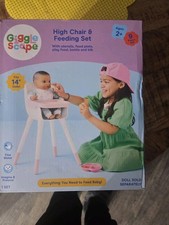 High Baby Chair And Feeding Set