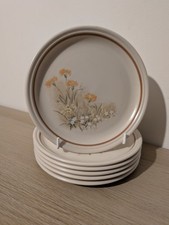 6 X Marks & Spencer’s Field Flowers - Tea/Side Plates 16.5cm - Vintage Retro