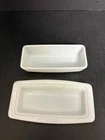 Vintage Pyrex Snowflake Blue Butter Dish w/Lid #32, 2C