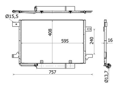 Mahle A/C condenser [AC369000S] US