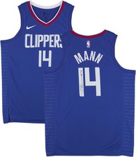 Terance Mann Los Angeles Clippers Autographed Nike Blue Icon Swingman Jersey