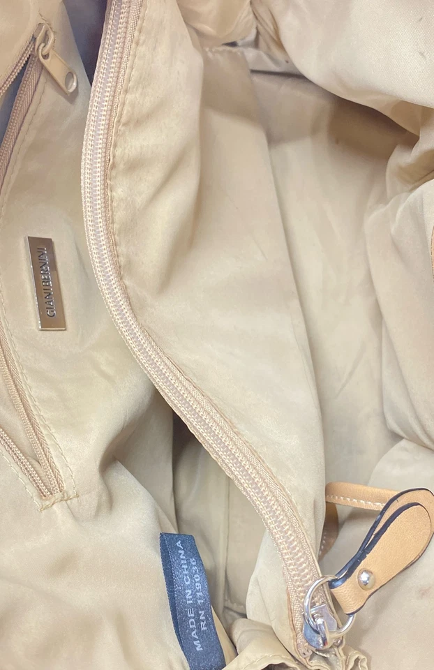 Bolso Cartera Giani Bernini Imitación Cuero Rojo Estructurado (Falta Correa de Hombro) Foto 4 de 4