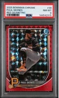 2025 Bowman Chrome Paul Skenes #30 Red Geometric Refractor 2/5 Pirates PSA 8