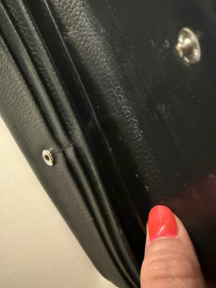 Calvin Klein Portemonnaie. Echtes Leder. schwarz  - Bild 4 von 4