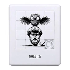 'Michelangelo With Owl' Sliding Puzzle (PZ00034405)