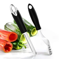 2 Pcs Squash Cucumber Corer Vegetable Corers Drill Stainless Steel Core