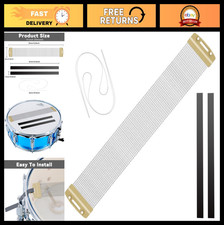 20 Strand Snare Drum Wires 14 Inch - Brass Snare Wire with Straps, Drum Accessor