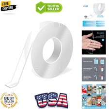 Double-Sided Mounting Tape 10FT, Multipurpose Removable Adhesive Foam Tape, T...