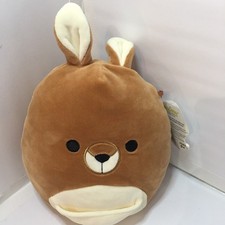 Squishmallows Kellytoy Baby Kangaroo Plush with Pocket Stuffed Animal NWT NEW