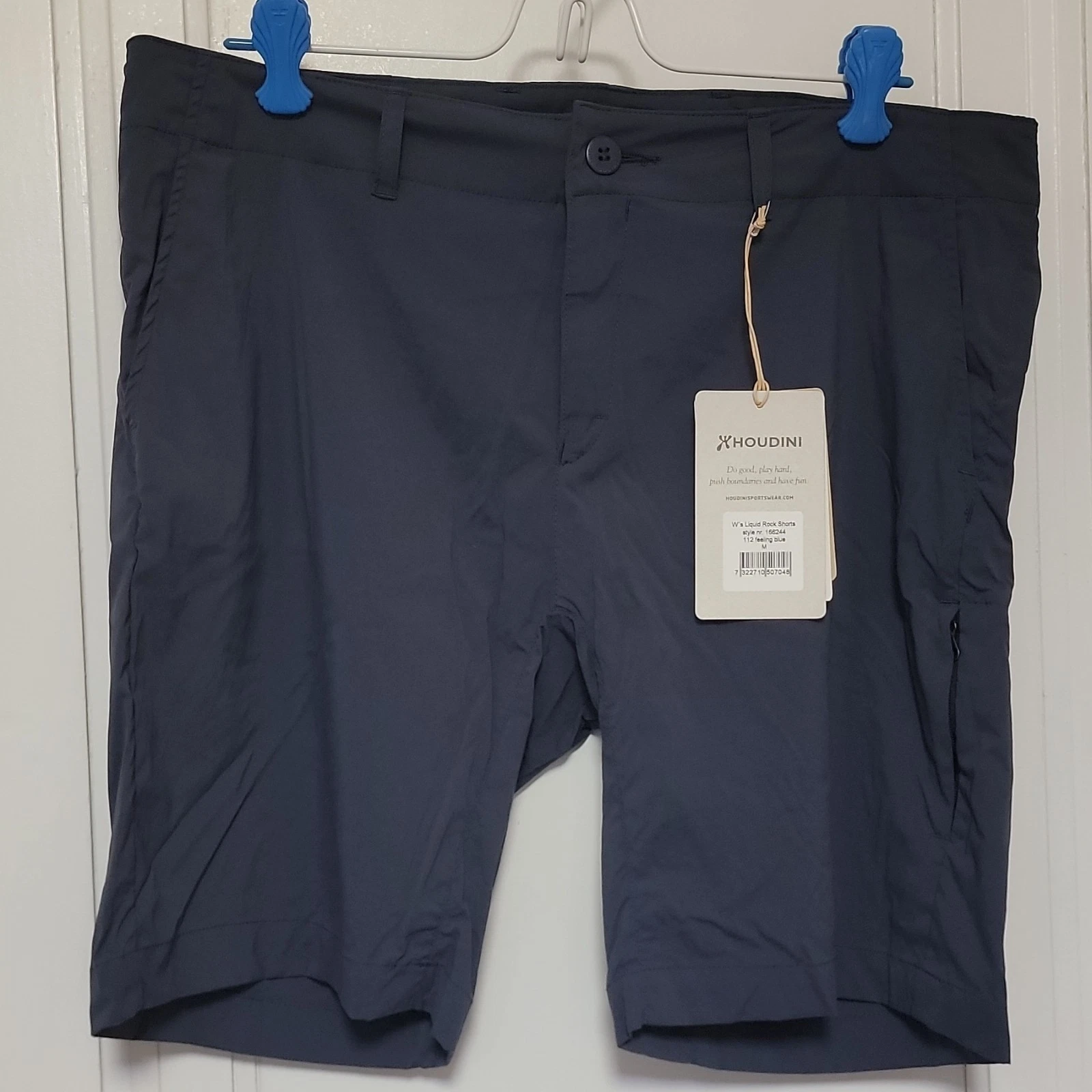 Houdini Women’s Liquid Rock Shorts Sz M Blue Quick Dry 166244 Hiking Beach