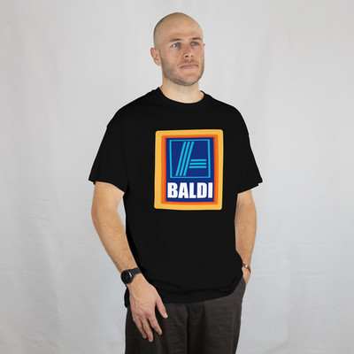Baldi T-Shirt | Lustige Neuheit Aldi Supermarkt Glatze Herren Lustiges Tee Oberteil Väter