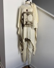 NWT Shermarke Kaftan African Tribal Print 3 Piece Set One Size Large Tunic Boho