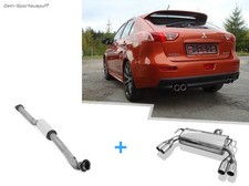 Fox Duplex Komplettanlage ab Kat Mitsubishi Lancer 8 CYO Rallyart 2x76 rund