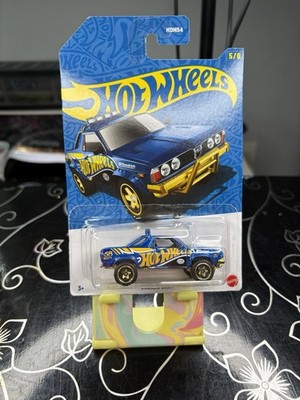 Mattel - Hot Wheels 58th Anniversary Blue & Gold Car - SUBARU BRAT JKX85 5/6
