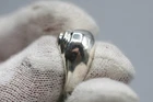 Heavy Vintage Mexico 925 modernist Sterling Silver  Band Size 6.5 11.8 Grams