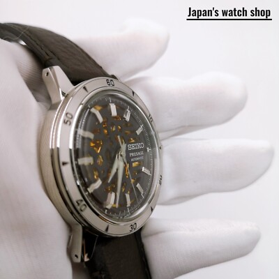 SEIKO PRESAGE Style60's Skeleton SARY257 Charcoal Gray Men's Watch