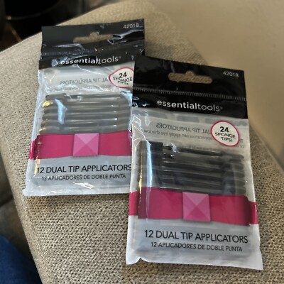 Essential Tools 12 Dual Tip Shadow Applicators 42018 Pack Of 2 (24total) NEW