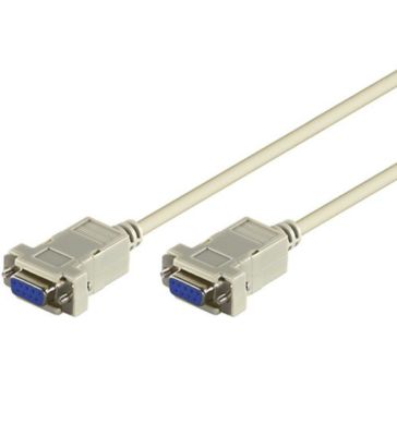 2m Anschlusskabel D-SUB Nullmodem 9 pol. D-SUB Buchse auf 9 pol. D-SUB Buchse