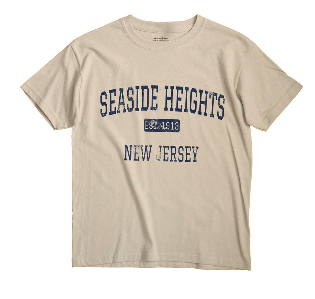 Seaside Heights New Jersey NJ T-Shirt EST | eBay