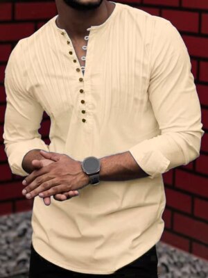 cream or beige dresses Men's Cavendish Oxford Shirt Grey main image 0