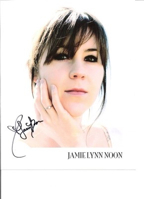 Guaranteed 8x10 Autographed by singer Jamie Lynn Noon