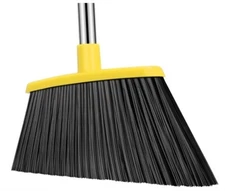 Heavy Duty Broom, 55 Inch Long Handle Outdoor Large Angle Brooms, Commercial