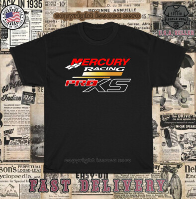 Mercury Pro XS Racing Outboard Motor Logo Men's T-Shirt American T-Shirt