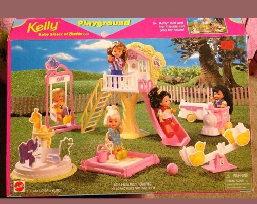 Barbie *Kelly Playground Playground 1997 #67728-91 NUOVO DI ZECCA! Set completo! - Foto 8 di 10