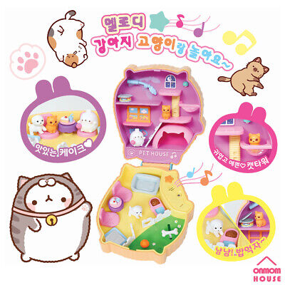 Molang Figure Pact Melody Pet House Korea Role Play Toy