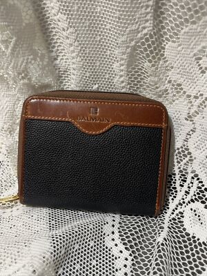 VINTAGE PIERRE BALMAIN PEBBLED LEATHER ZIP AROUND WALLET | eBay