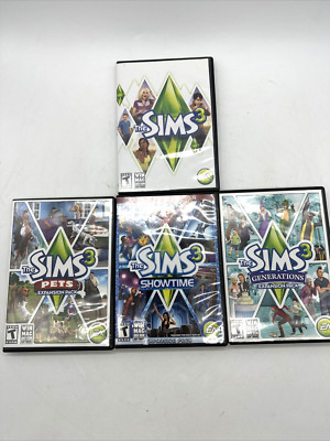 The SIMS 3 Expansion Packs Lot PC Windows Games: Pets Showtime Generations READ