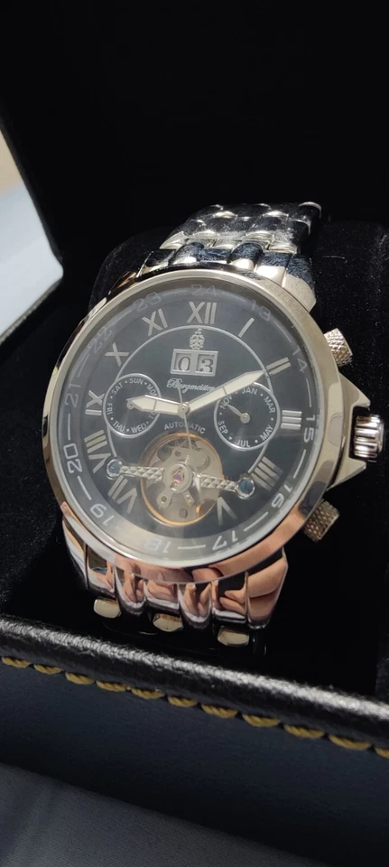 RELOJ HOMBRE BURGMEISTER BM118-121 MOVIMIENTO AUTOMÁTICO 41mm ACERO INOXIDABLE NUEVO Foto 2 de 4