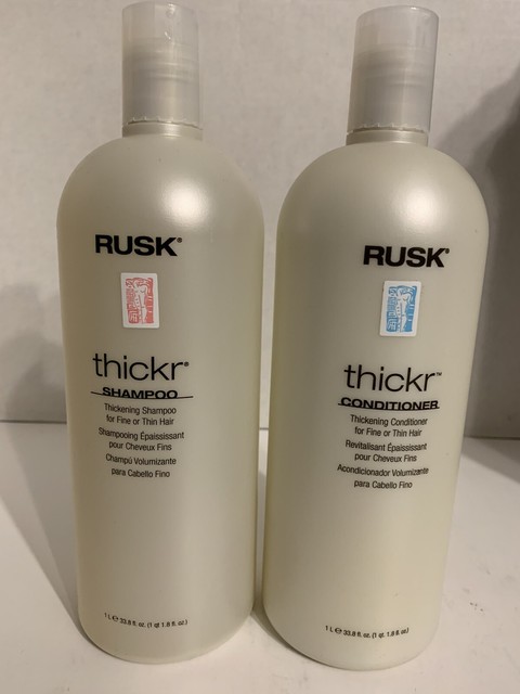 RUSK THICKR ~ Thickening Shampoo & Conditioner ~ 33.8fl.oz ...