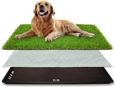 Dog Grass Large Potty Patch, Dog Litter Boxes Artificial Dog Grass Bathroom Turf