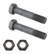 Replacement Skateboard Truck Kingpin and Nut 47mm Black Floating 2-Pack