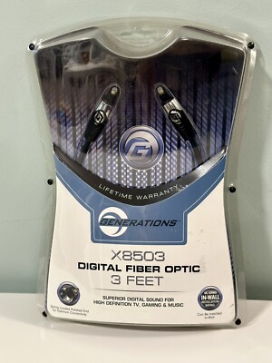 Generations X8503 Digital Fiber Optic 3 Feet Wire New/Sealed