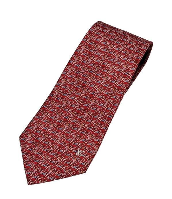 red lv tie