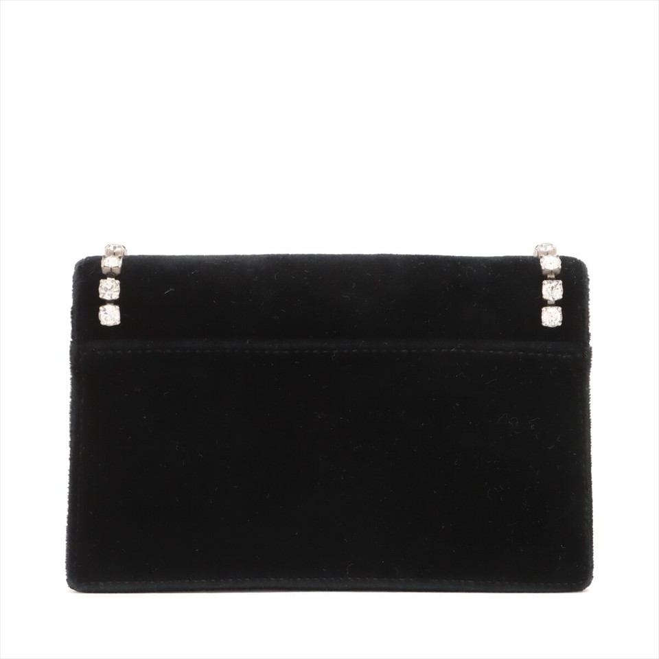 Used Gucci Dionysus Velor Leather Chain Shoulder Bag Black 476432 Star