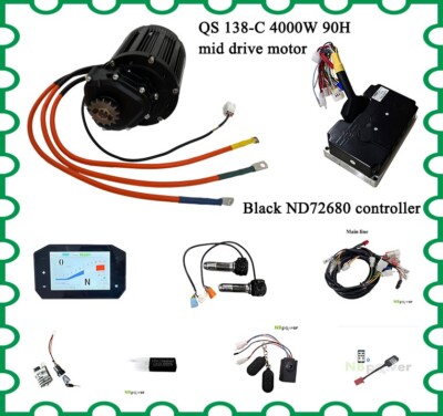 QS138-C V3 90H 4KW Mid drive motor with gearboxkit(ND72680