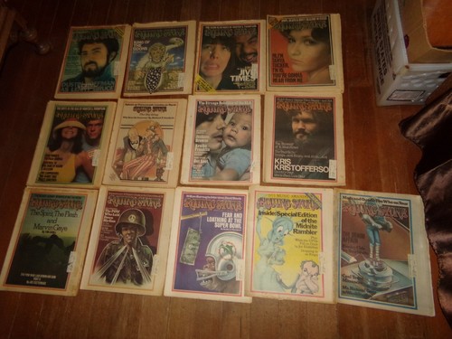 13 Vtg 1974 Rolling Stone Magazine Lot