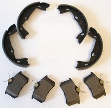 Opel Vectra B Bremsbeläge mit Handbremsbacken für hinten Hinterachse 