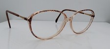 Vintage Silhouette M1838 Brown Oval Translucent Sunglasses Austria FRAMES ONLY